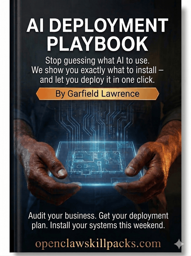 AI Deployment Playbook — 34-page PDF plus 7-Day Sprint Pack
